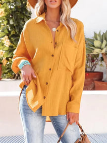 Camisa Lea Amarelo / P Feminina 0100159