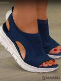 Sandália Confort Azul / 34 Calçados 080028