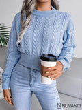 Suéter Feminino Trançado Dona Azul / P Inverno 202318